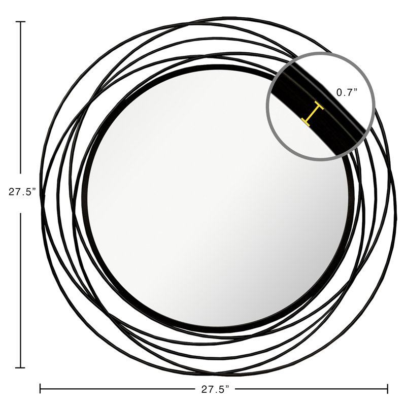 Wrought Studio Circle Mirror Wayfair